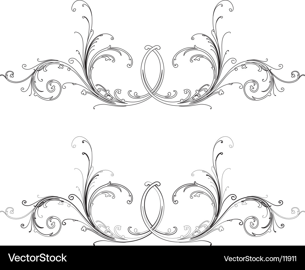 Baroque patterns Royalty Free Vector Image - VectorStock