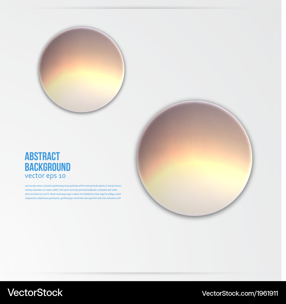 Circle object design trend and transparent vector image