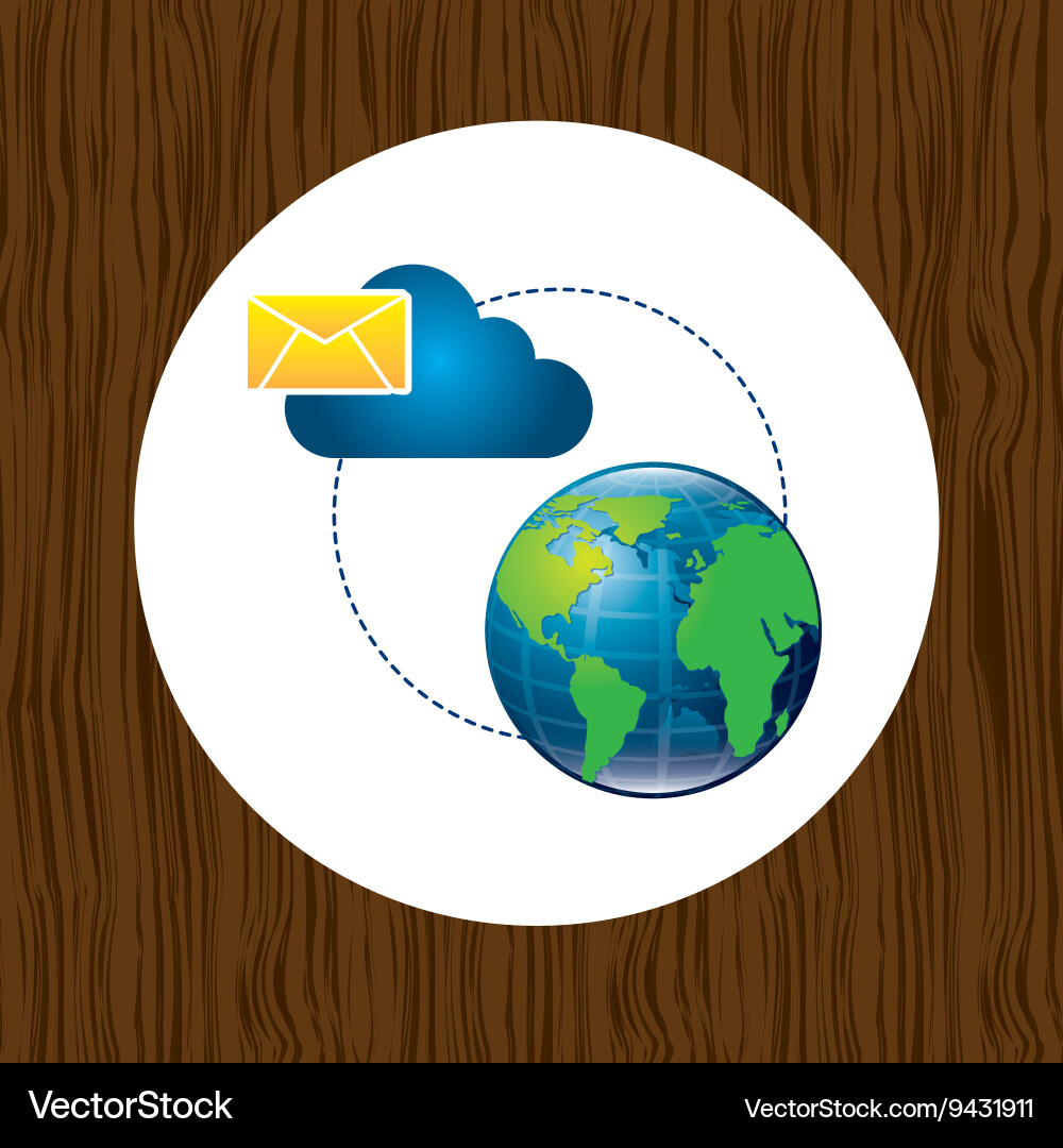 Cloud computing design Vector Image