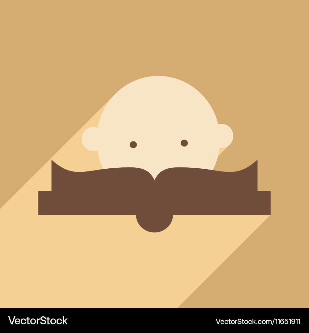 Flat with shadow icon and mobile application Vector Image