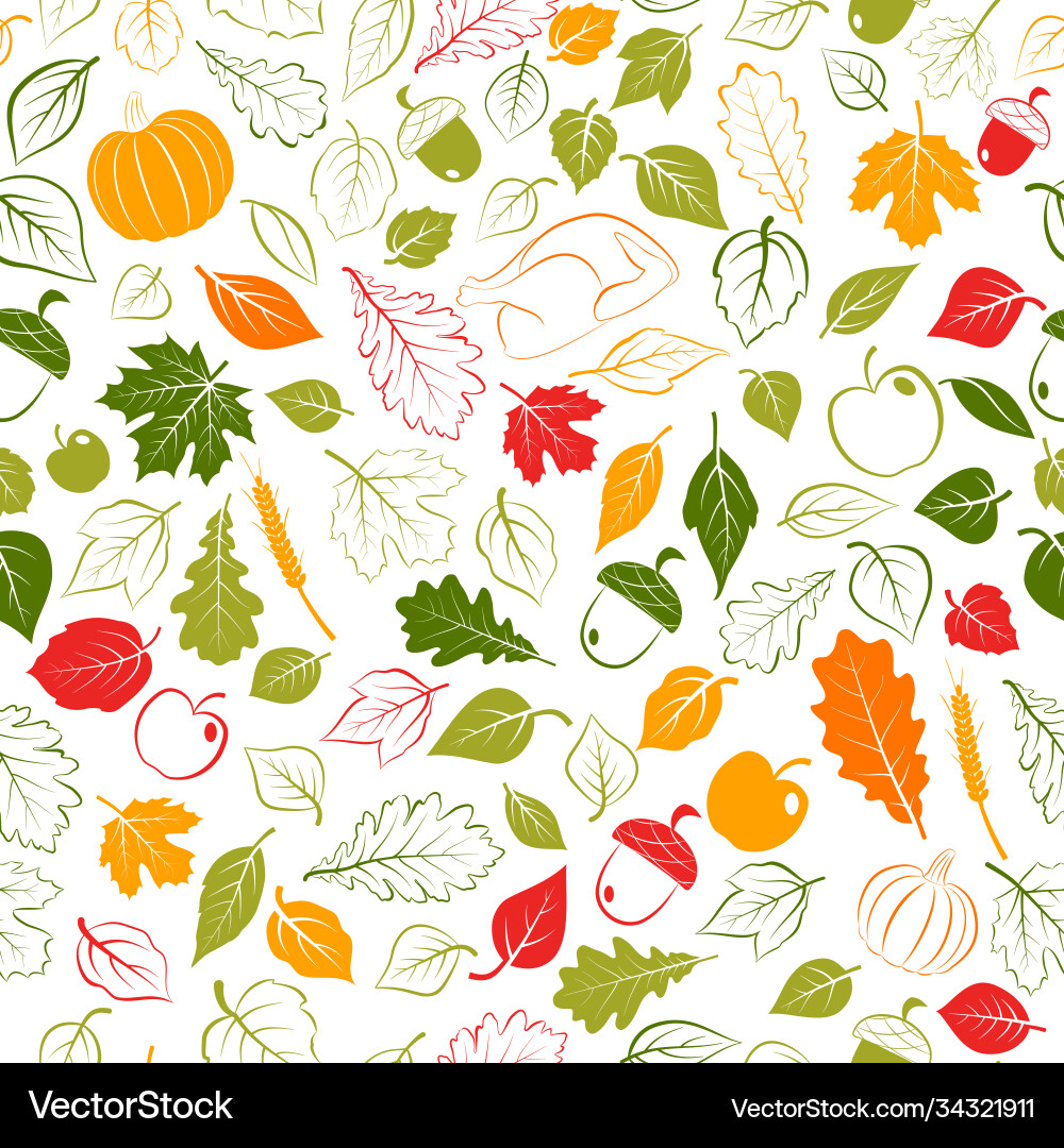 Happy thanksgiving seamless pattern Happy thanksgiving seamless pattern Vector Image