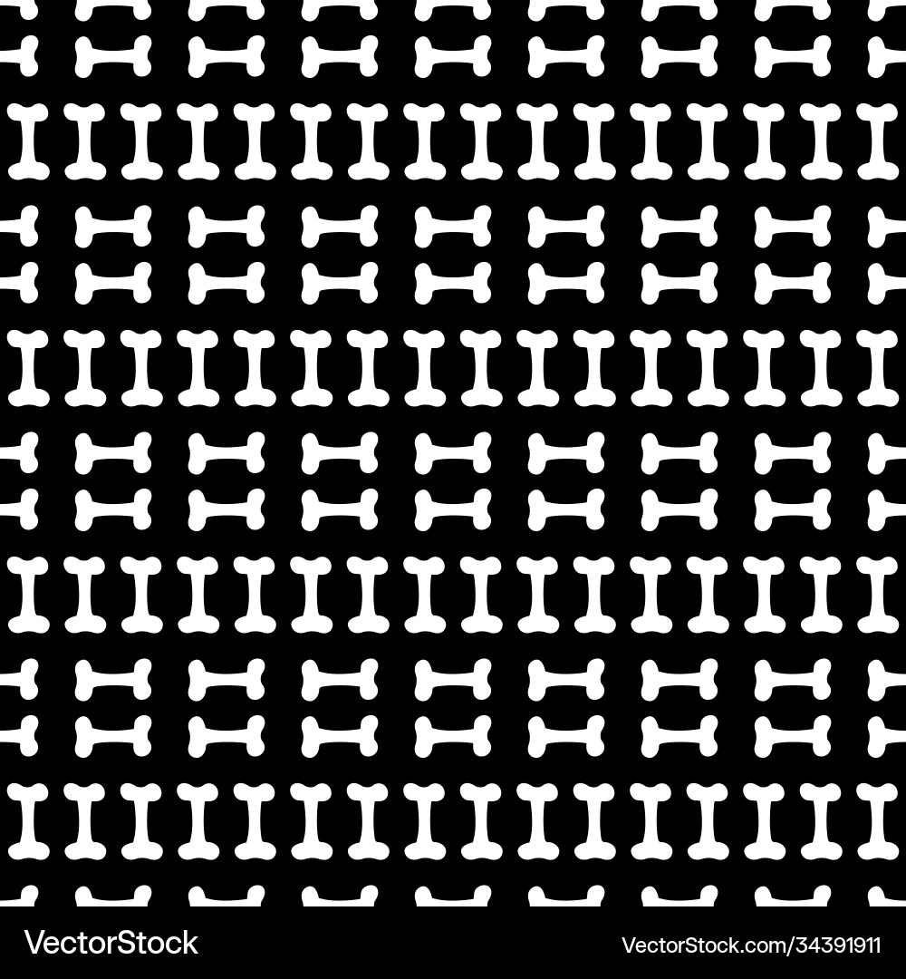 Seamless pattern with bones Vector Image