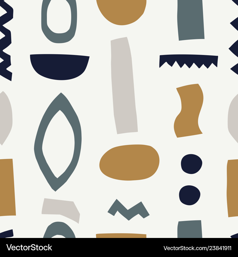 Seamless pattern with cut out elements Seamless pattern with cut out elements vector image