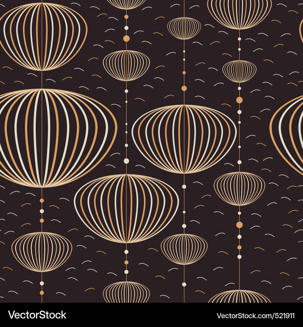 Laterum Pattern Traditional Asian Lantern Pattern Royalty Free Vector Image