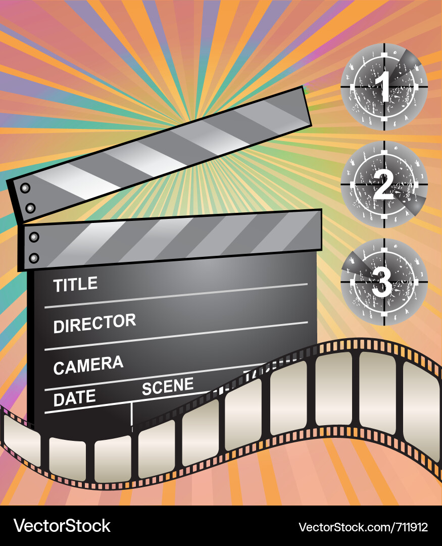 Clapperboard Vector Image