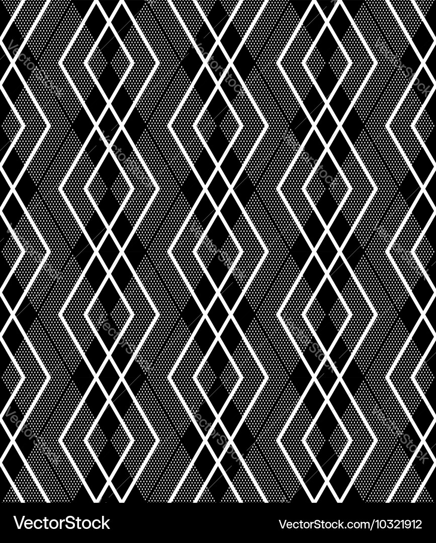 Diamond Interlocking Pattern vector image