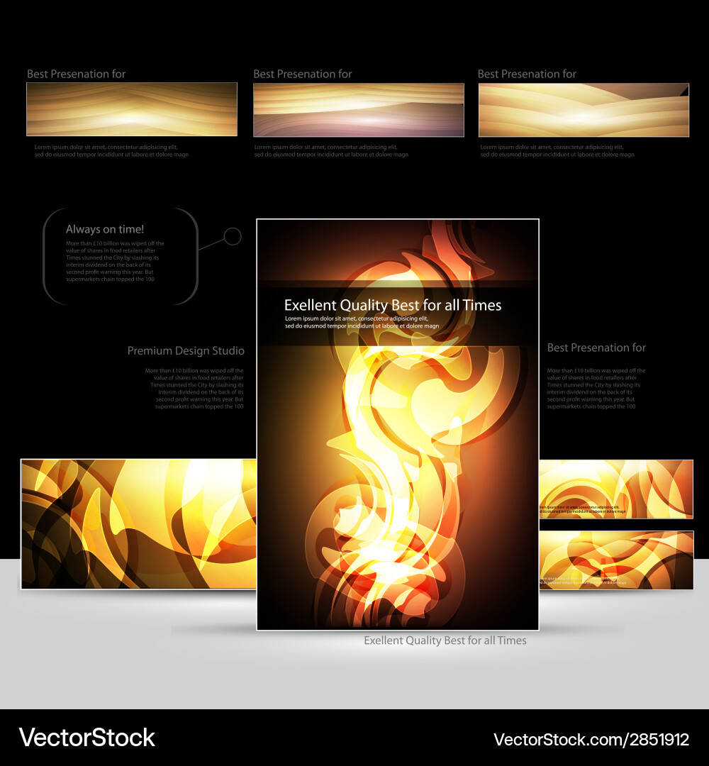 Dynamic Flame Background Vector Image