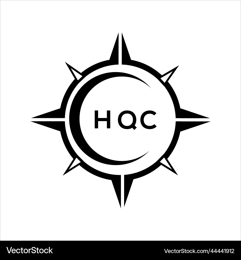 Hqc abstract technology circle setting logo Vector Image