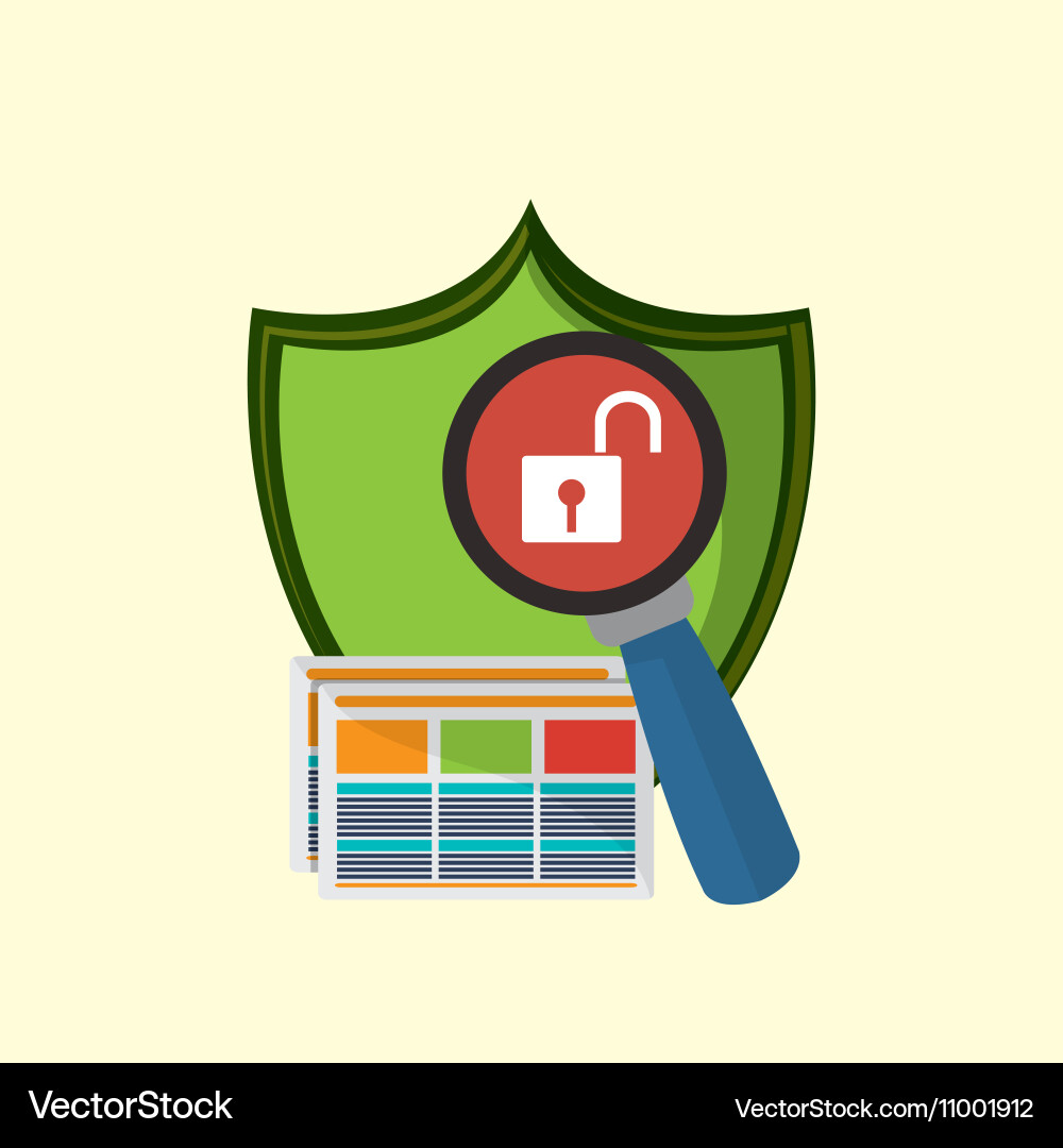 Internet security related icons image Vector Image