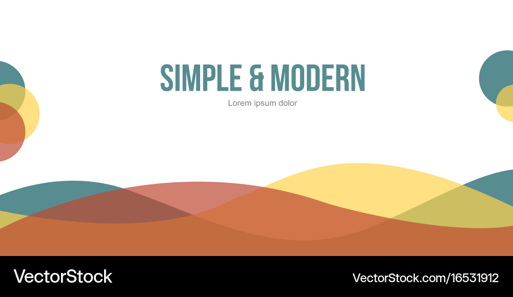Modern abstract header website design vector image