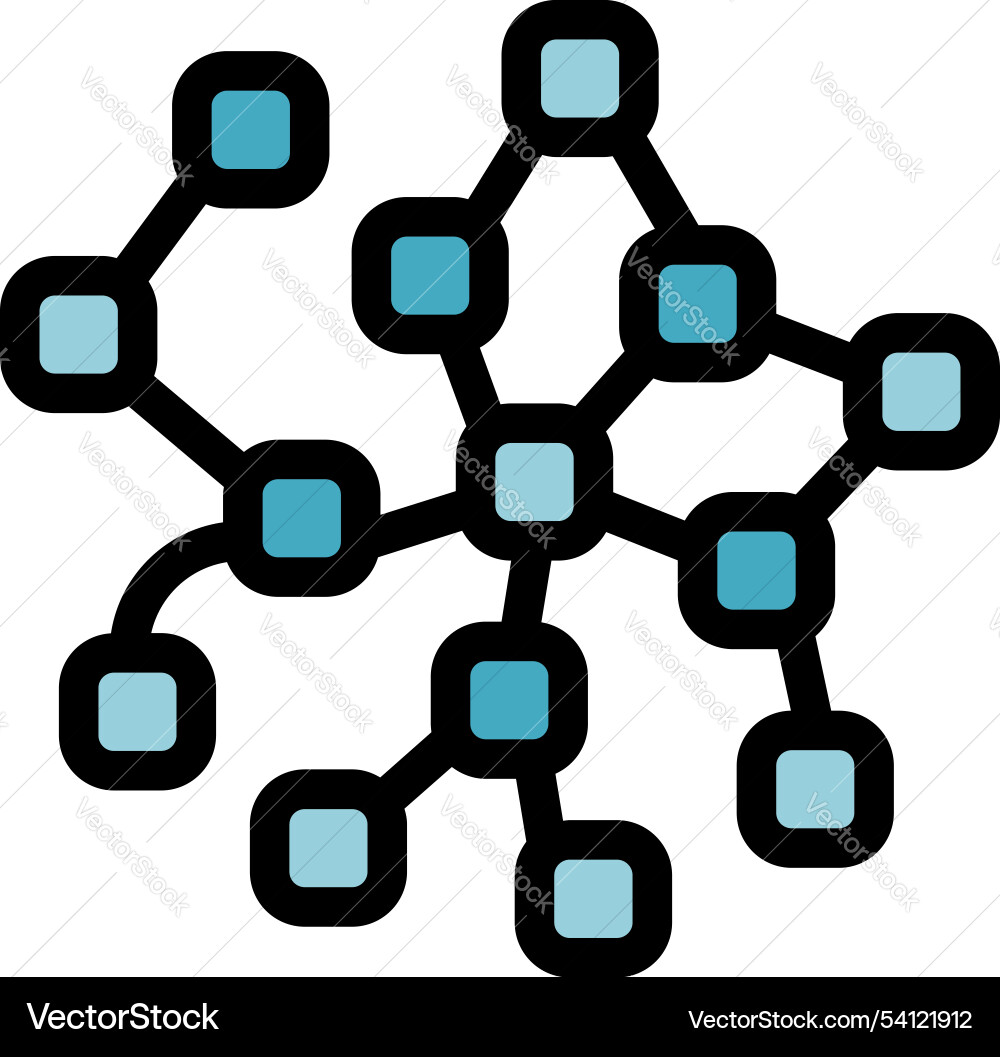 Network hub connecting data points with lines Network hub connecting data points with lines vector image
