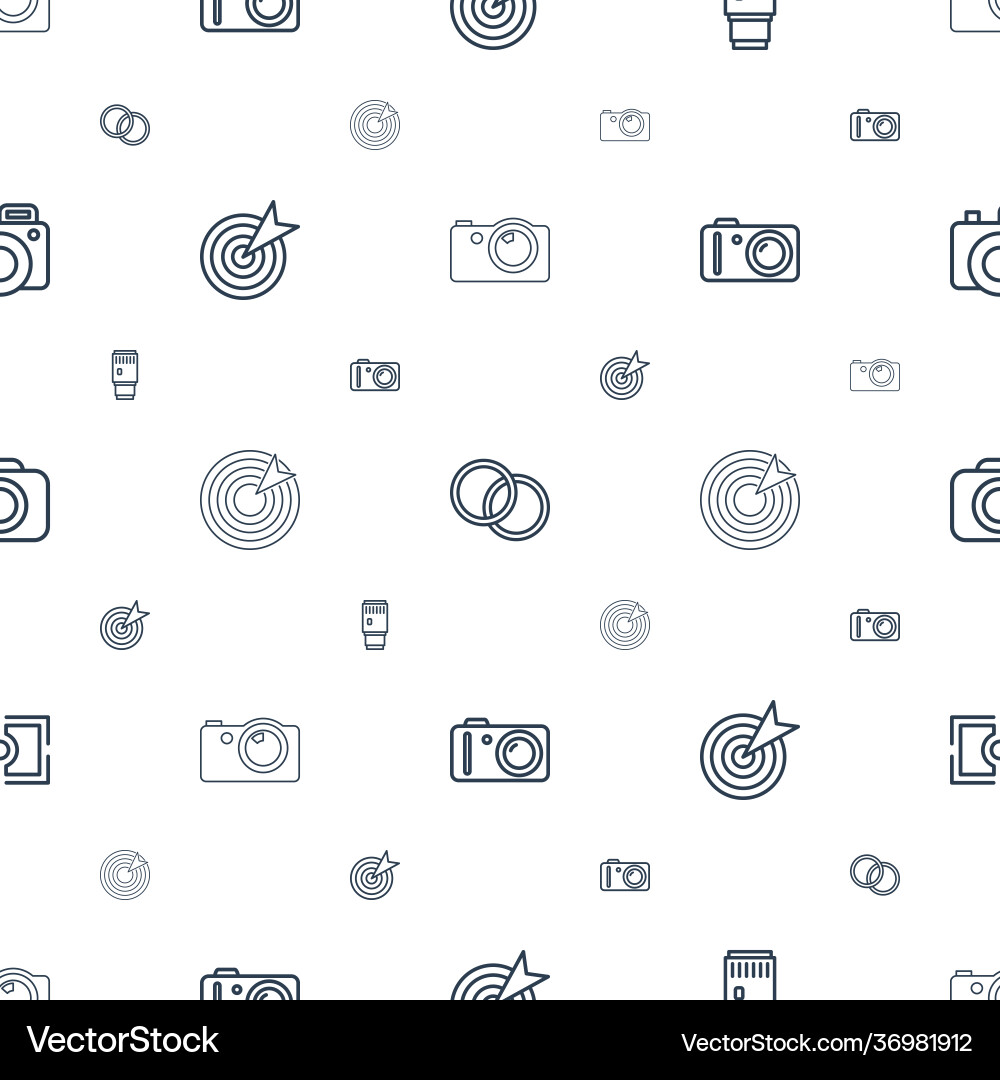 Objective icons pattern seamless white background Objective icons pattern seamless white background Vector Image