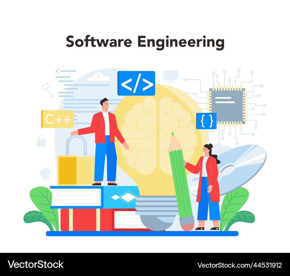Programmierer Konzeptidee der Codierung von Tests Programmierer Konzeptidee der Codierung von Tests vektorbild