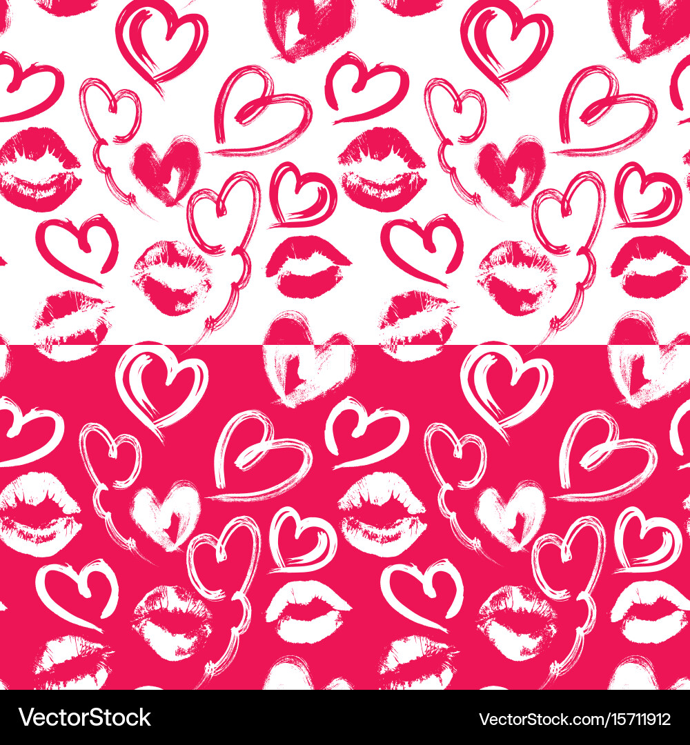 Seamless pattern with brush strokes and scribbles vector image