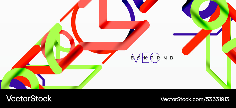 Abstract background circles and colorful round Vector Image