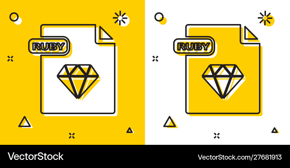 Black ruby file document download button Black ruby file document download button vector image