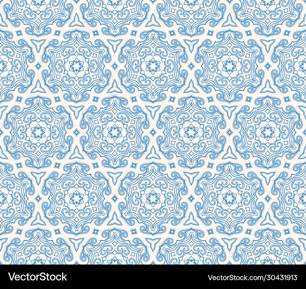Blue Hexagonal Pattern vector image