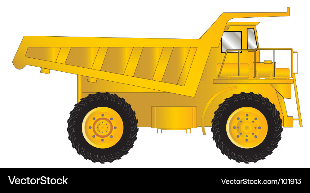 Dump truck Royalty Free Vector Image - VectorStock