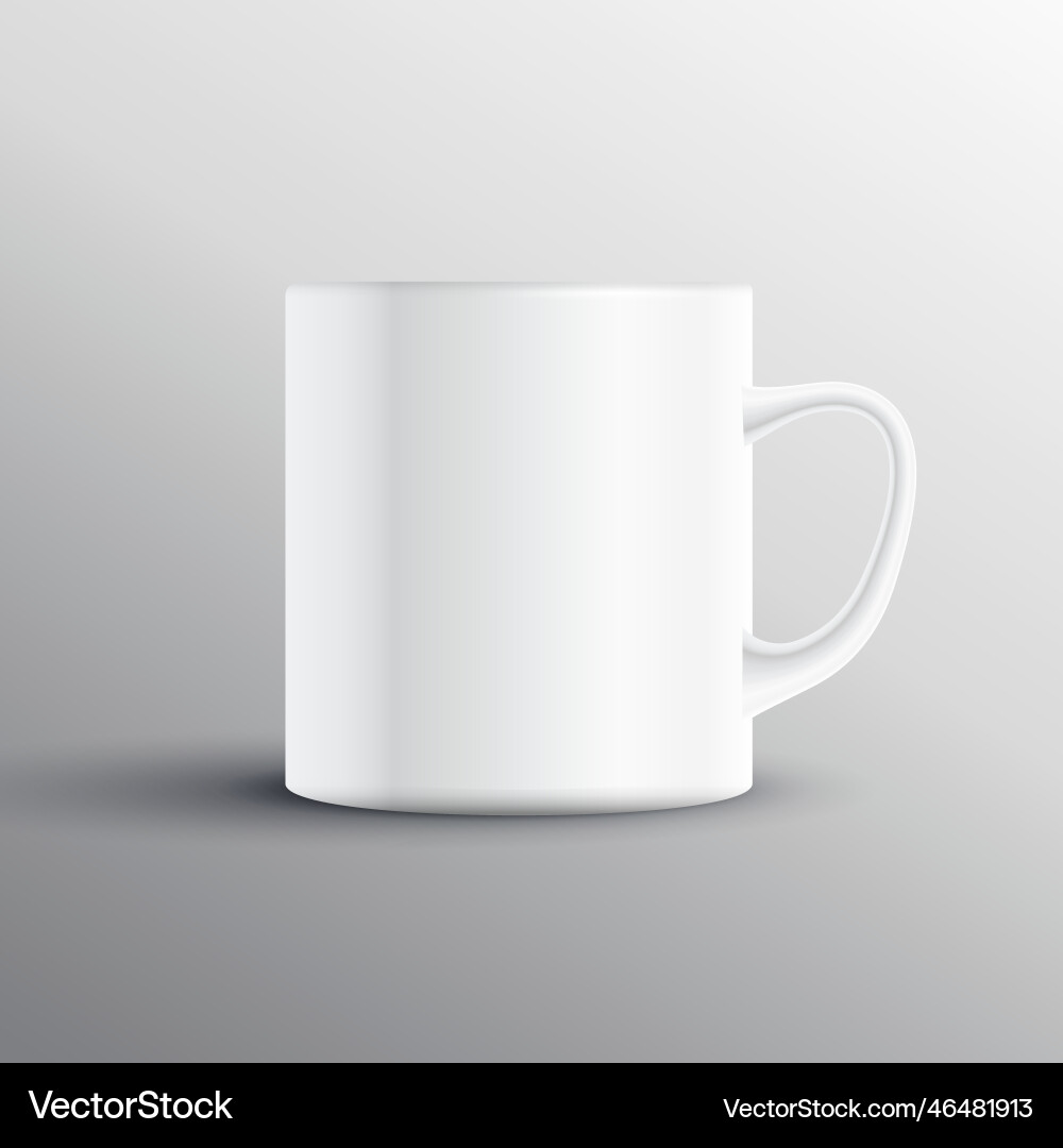 Empty cup display mockup design Vector Image
