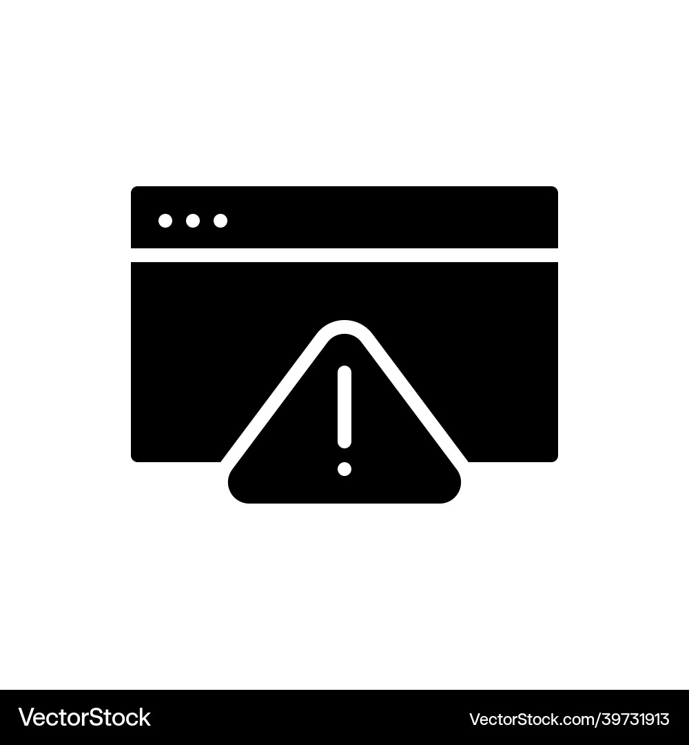 Error icon problem vector image
