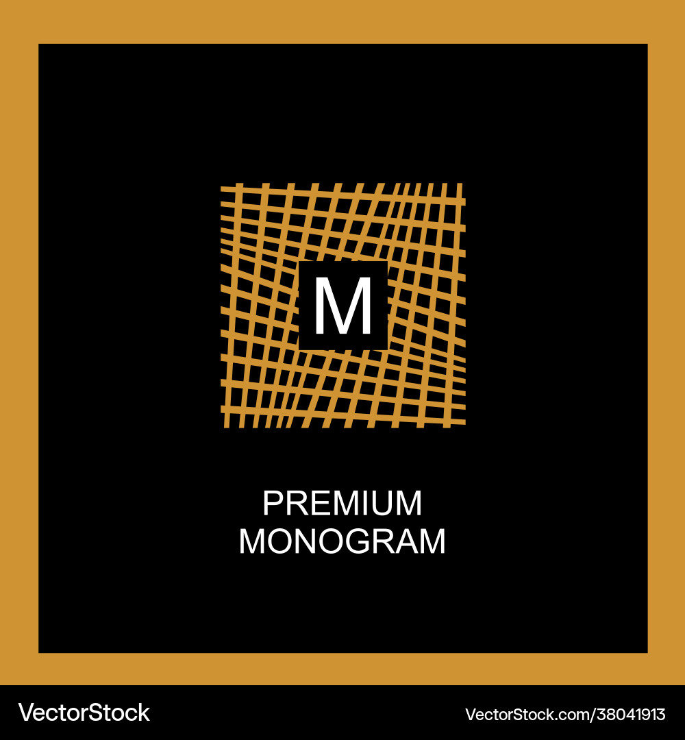 Exquisite template for creating a monogram emblem Exquisite template for creating a monogram emblem Vector Image