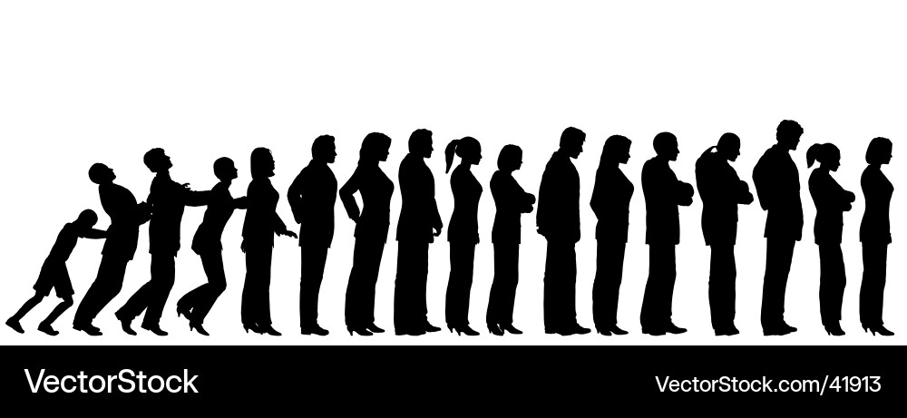 Frustrated Queue vector image