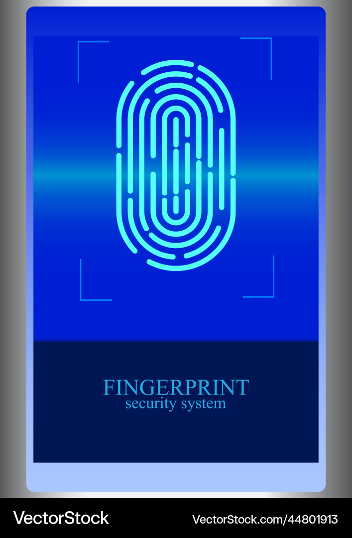Graphics design fingerprint concept security Graphics design fingerprint concept security vector image