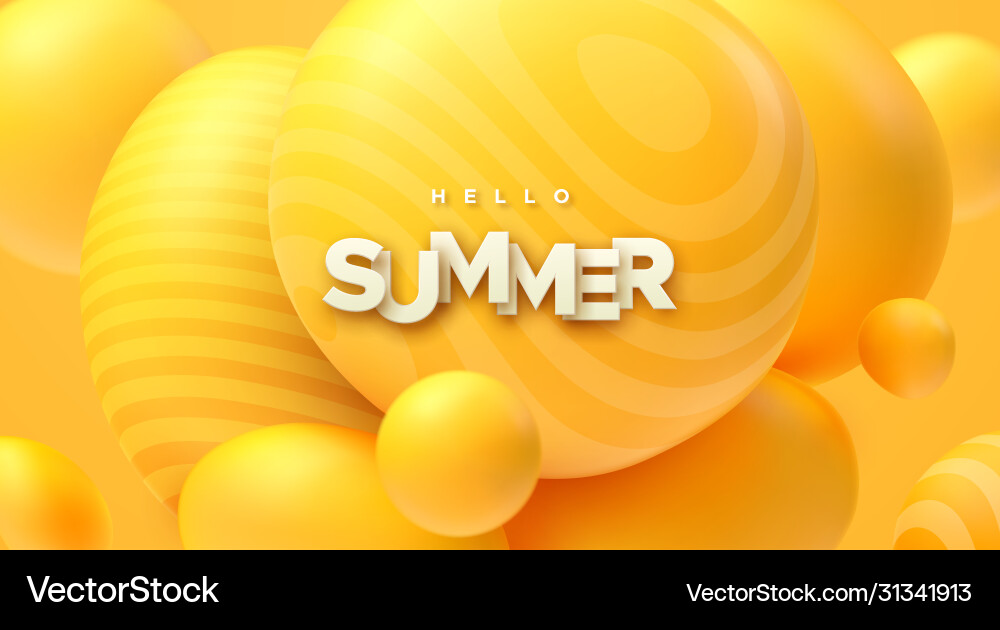 Hello summer abstract background Hello summer abstract background vector image