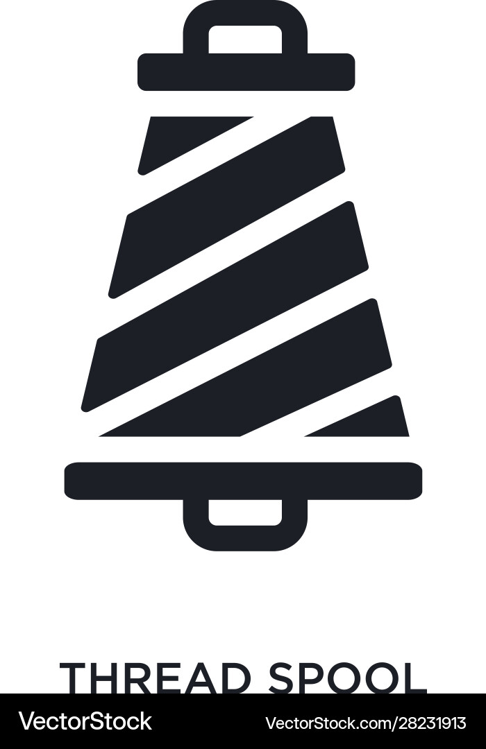Thread spool isolated icon simple element from Vector Image