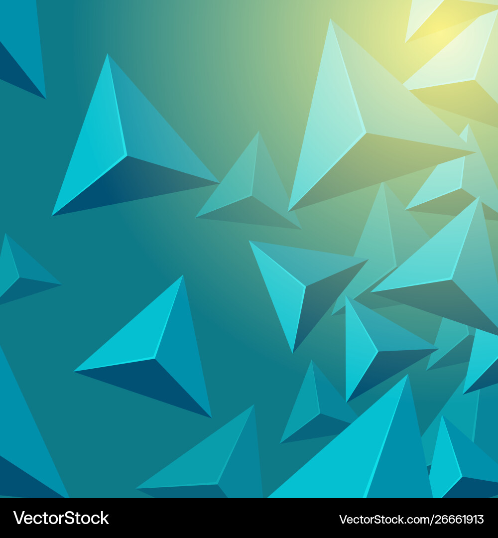 Three dimension polygon abstract background Vector Image
