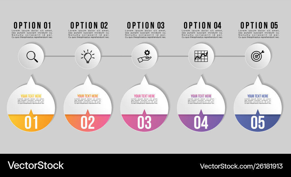 Timeline Infografische Designvorlage mit 8 Timeline Infografische Designvorlage mit 8 vektorbild