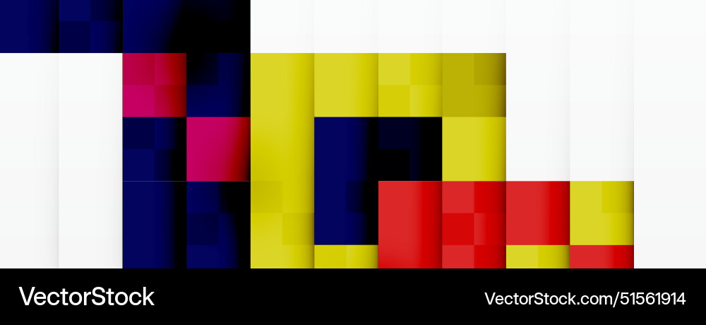 Dynamic colorful squares background Vector Image