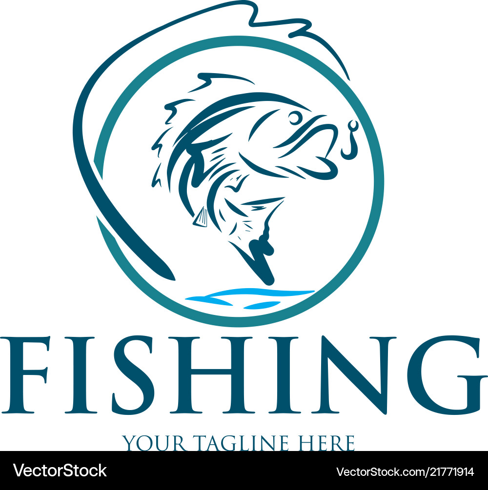 Fishing logo designs Fishing logo designs Vector Image