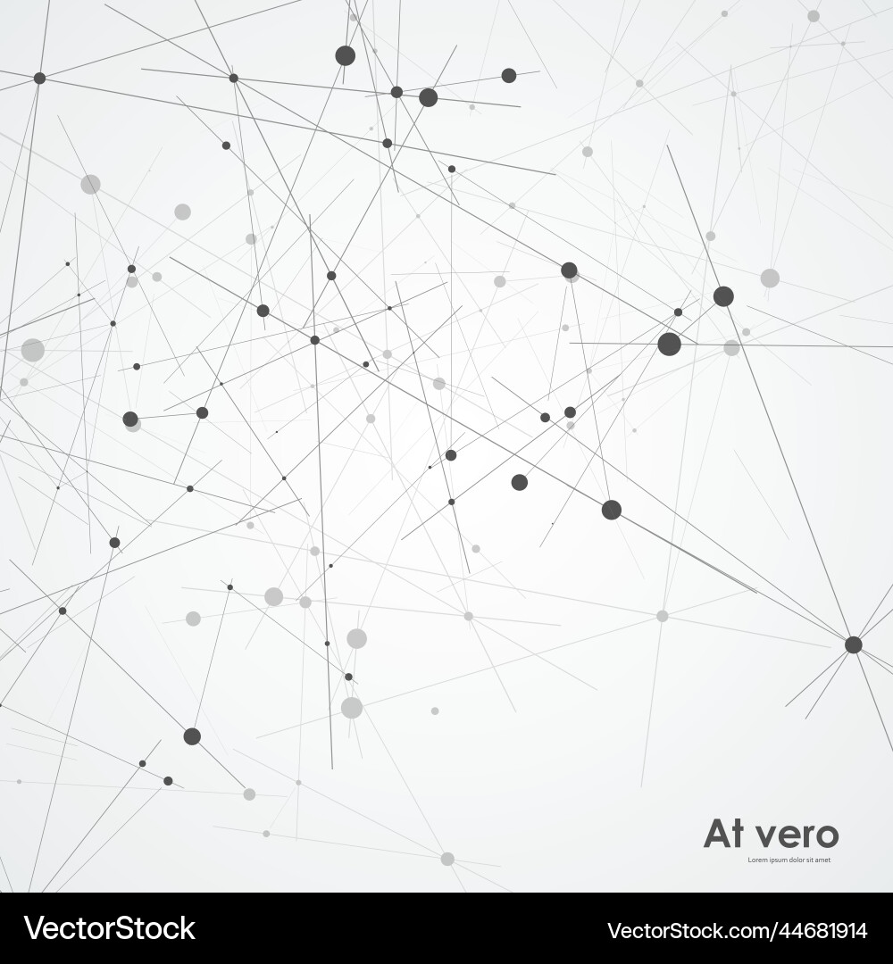 Geometric connected line and dots simple Geometric connected line and dots simple vector image