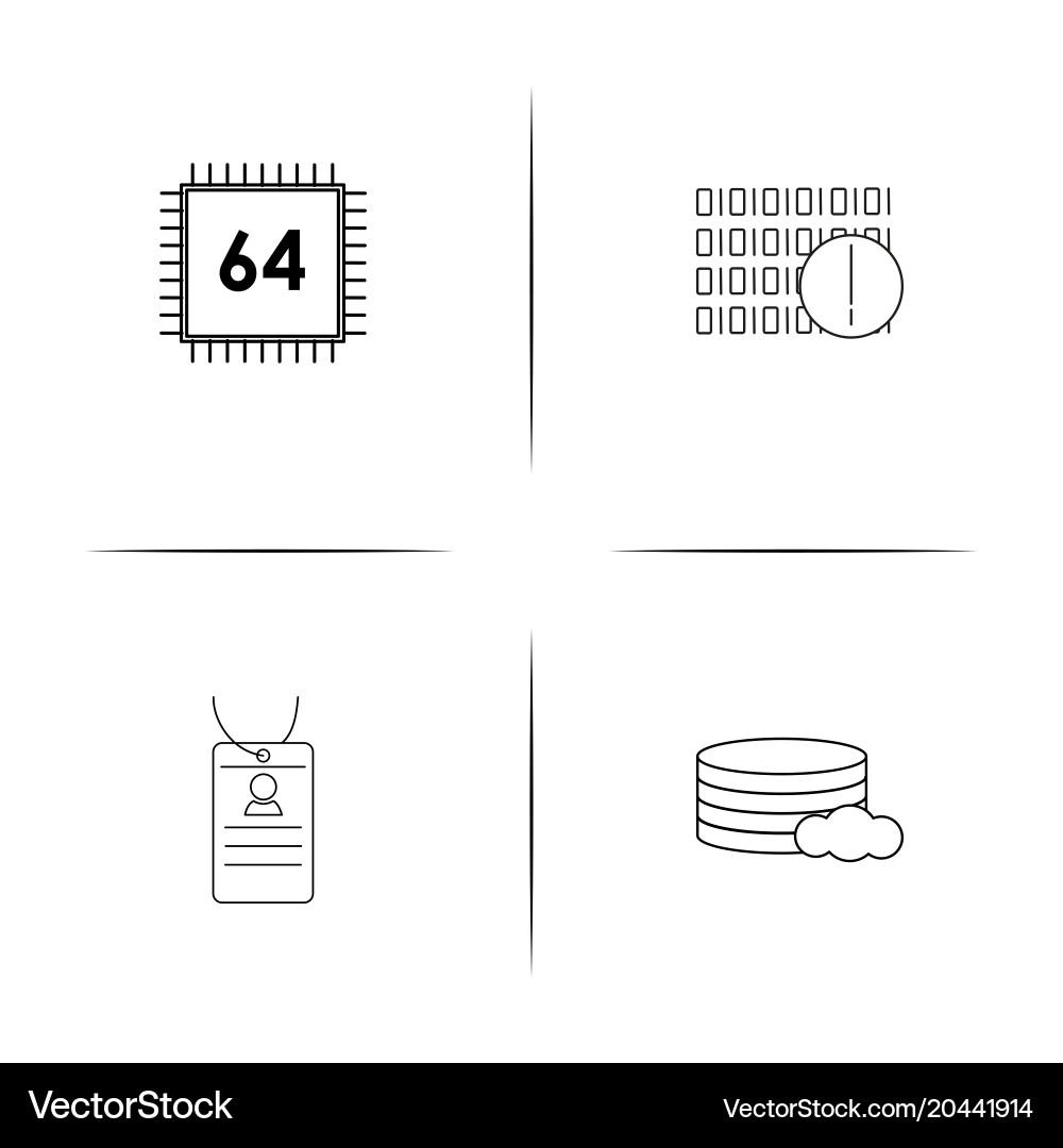 Internet technologies simple linear icon Vector Image