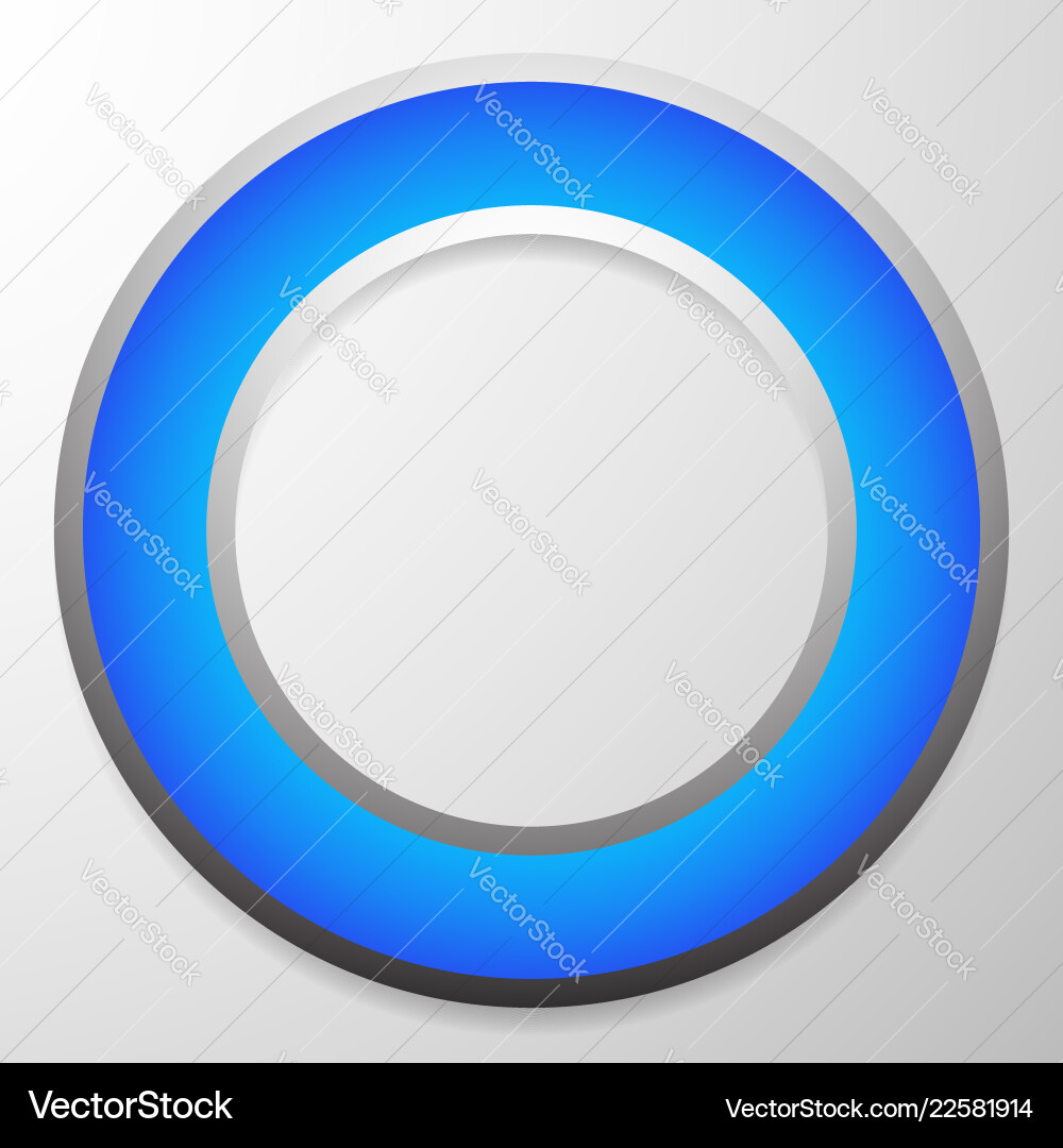 Rounded button tag label with blank empty space vector image