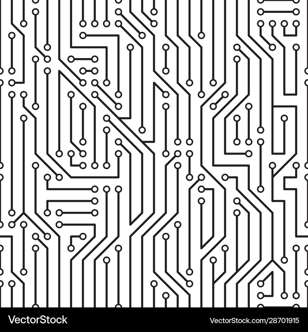 Abstract Circuit Board Pattern vector image