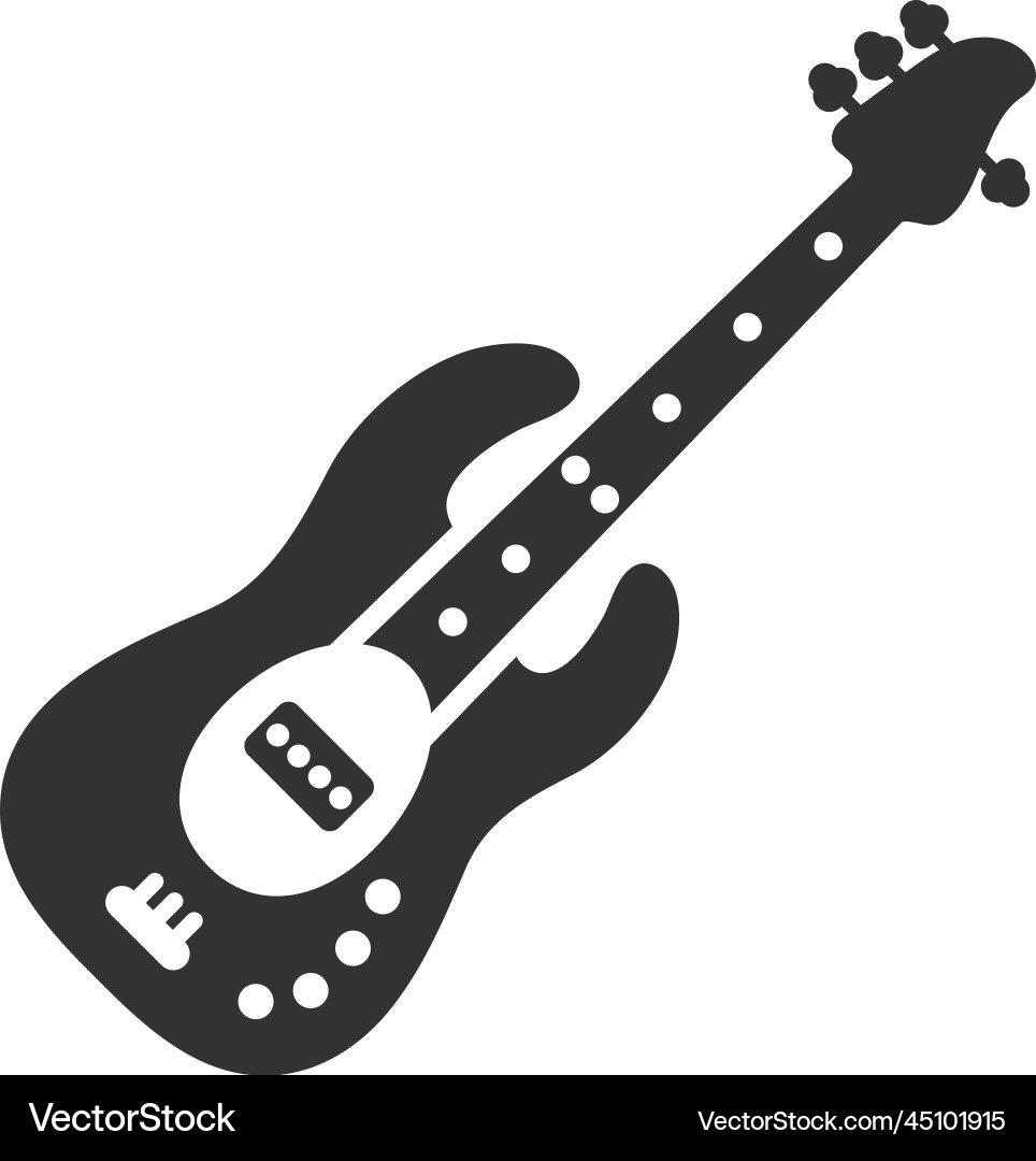 Bass guitar icon Royalty Free Vector Image - VectorStock