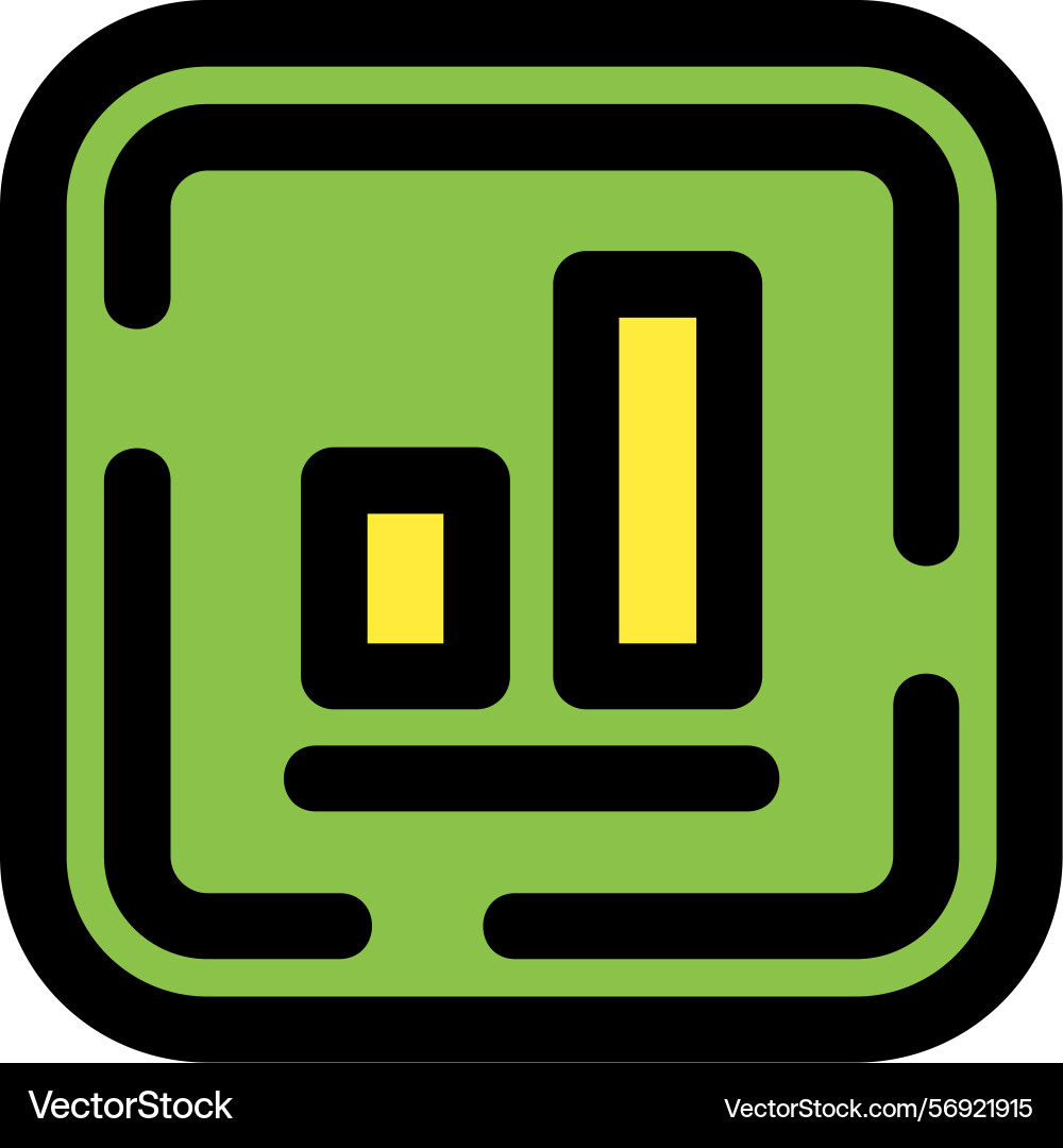 Bottom alignment icon design vector image