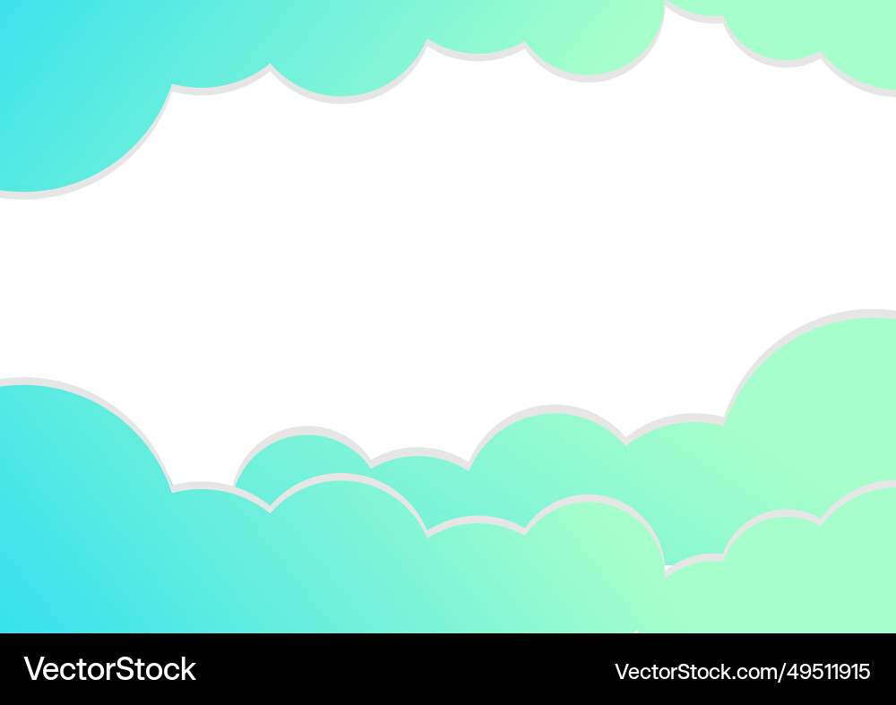 Cloud background design abstract gradient color Vector Image
