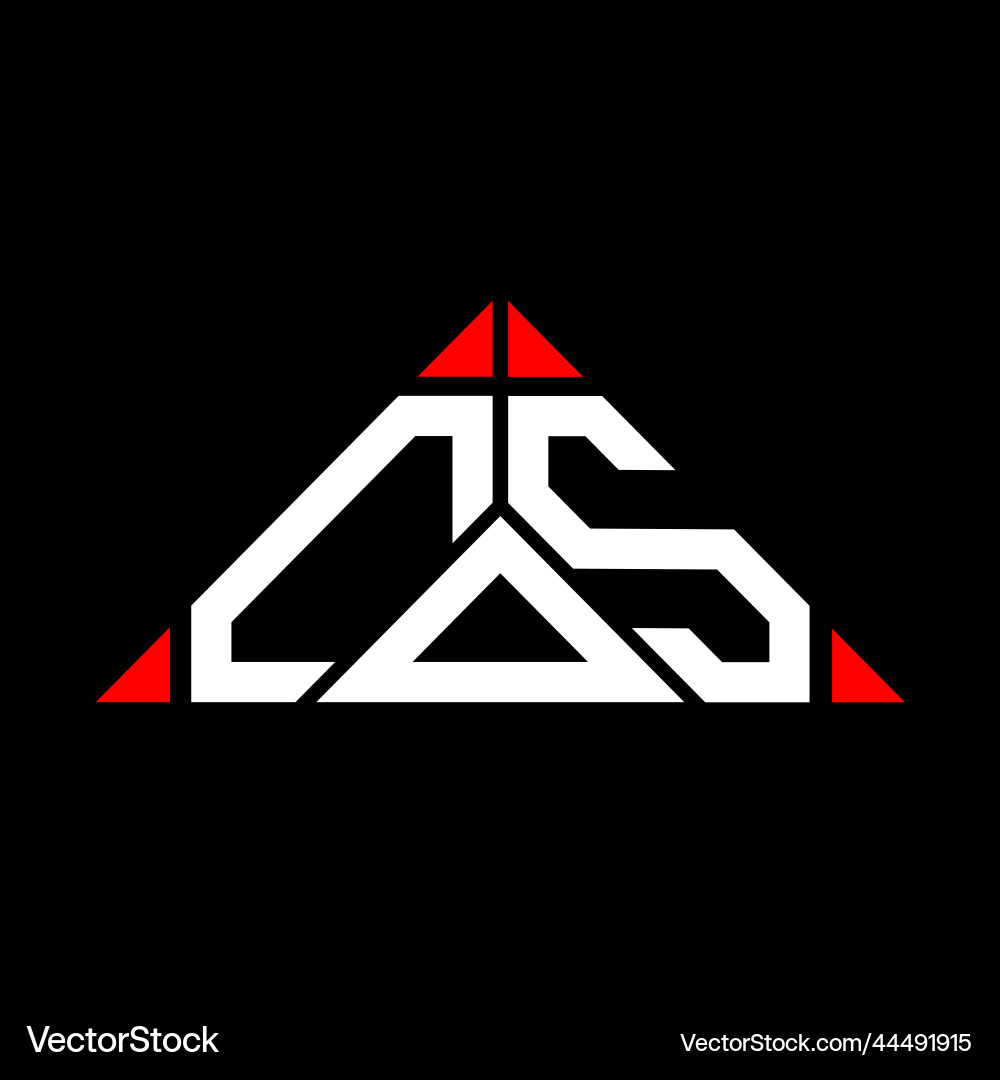 Cos letter logo creative design with graphic – Royalty-Free Vector |  VectorStock, image size:1000x1080