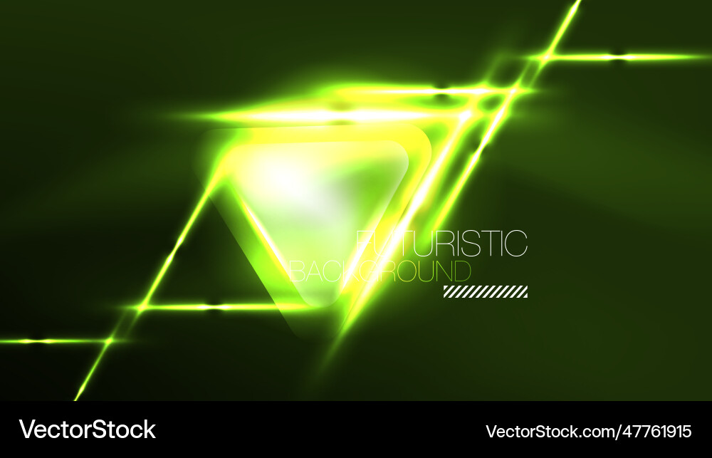 Digital neon abstract background triangles Digital neon abstract background triangles Vector Image