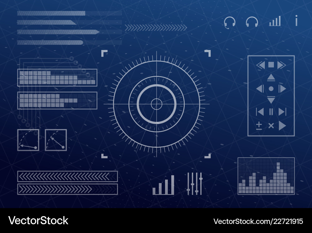 Futuristic screen Vector Image