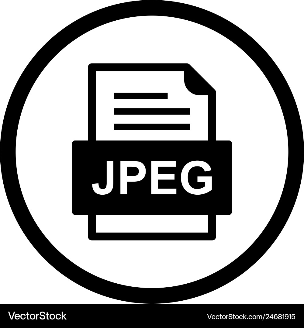 Jpeg file document icon Vector Image
