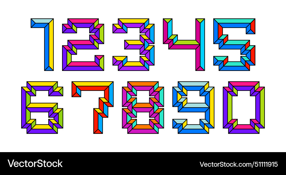 Kinderkonstruktor bunte minimal quadratische Schrift Kinderkonstruktor bunte minimal quadratische Schrift vektorbild