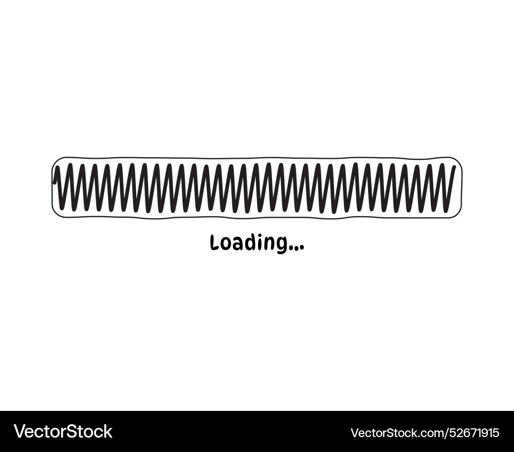 Loading bar status icon loaded icons download Vector Image