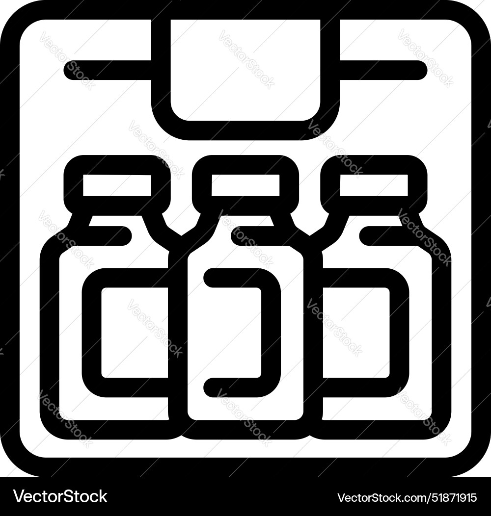 Medical glass ampoules pack for injection Medical glass ampoules pack for injection vector image