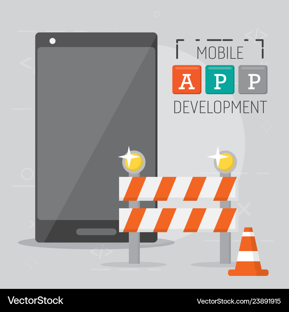 Mobile app development Mobile app development Vector Image