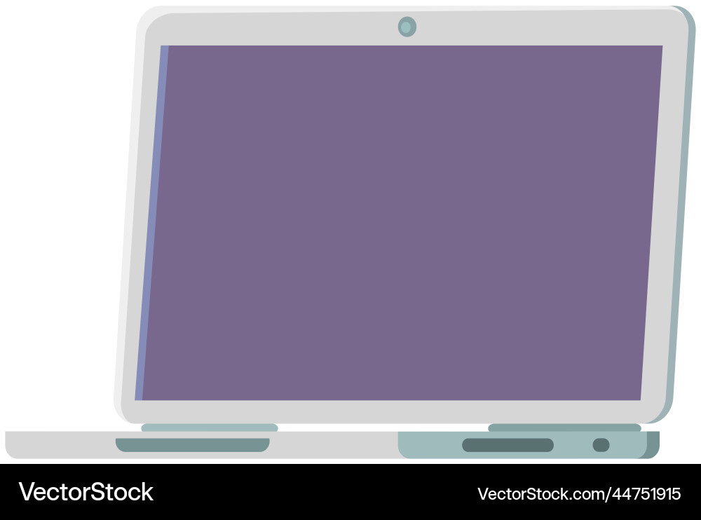 Opened laptop with empty space for text portable Opened laptop with empty space for text portable vector image