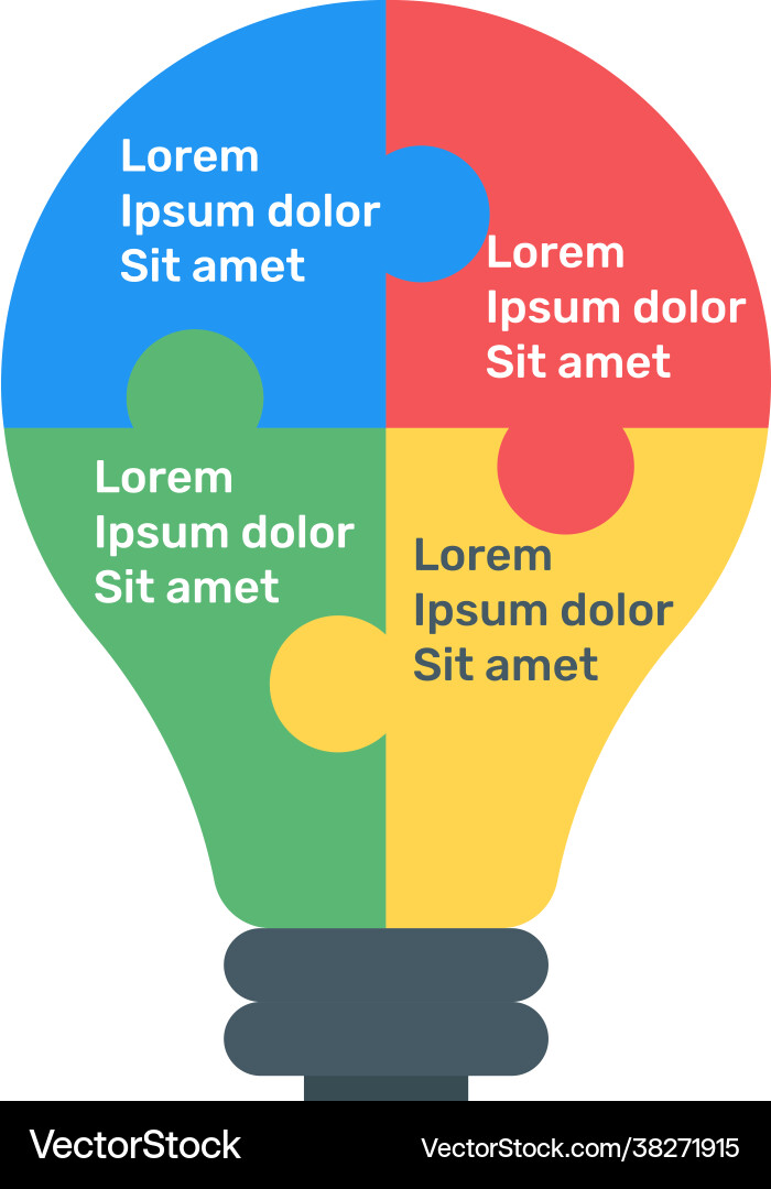 Problem solving infographic vector image